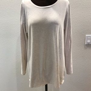 Oatmeal heather tunic t shirt